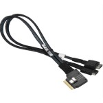 ซุปเปอร์ไมโคร CBL-SAST-0817 Slimline SAS x8 to 2x OCuLink (x4) 36cm Cable